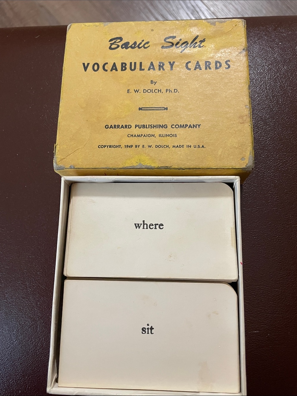 VTG Dolch Sight Words 1949